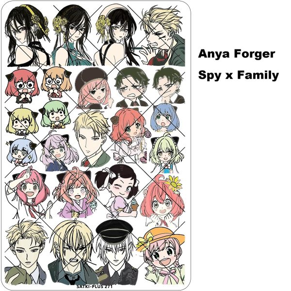 Anya Forger Spy x Family nail stamping plate Anya Forger Spy x Family nail stamping plate