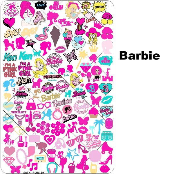 Barbie nail stamping plate