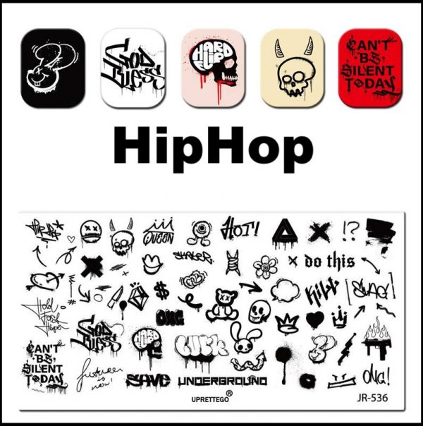 HIPHOP nail stamping plate