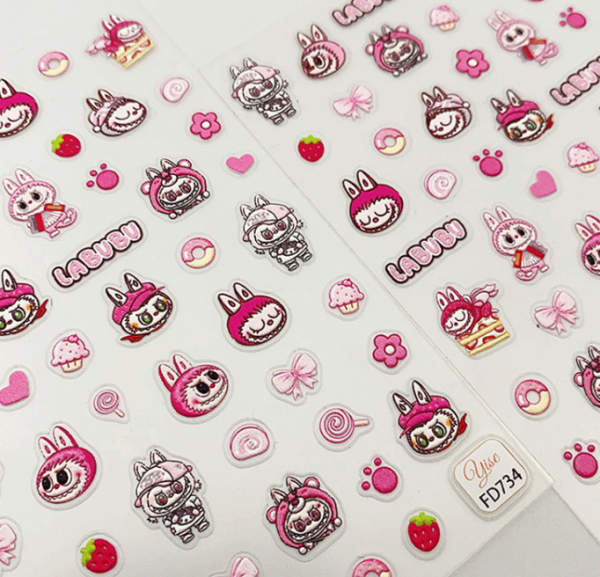 Labubu nail sticker