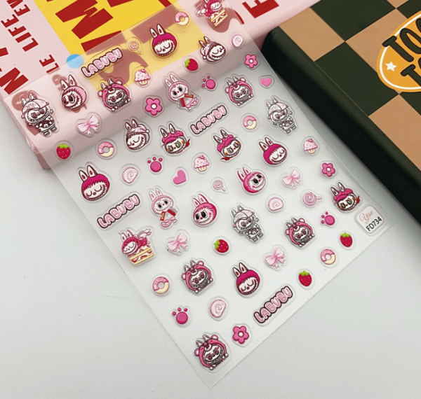 Labubu nail sticker