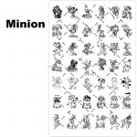 Minion nail stamping plate