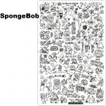 spongebob nail stamping plate