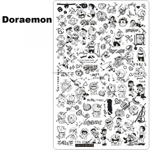 Doraemon nail stamping plate