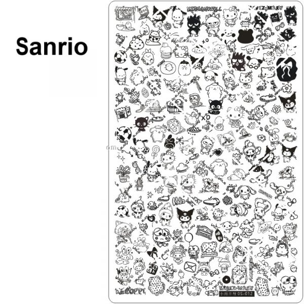 Sanrio nail stamping plate
