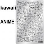 KAWAII anime nail stamping plate