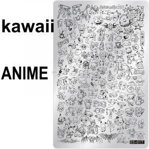 KAWAII anime nail stamping plate