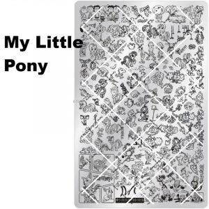My little pony nail stamping plate