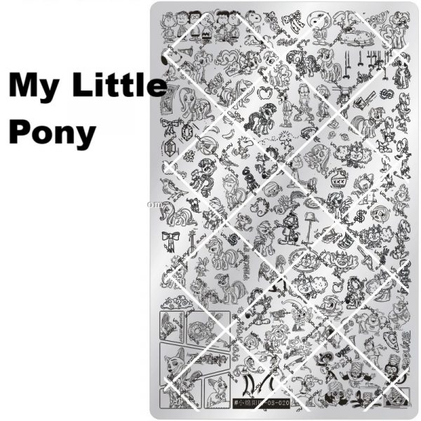 My little pony nail stamping plate