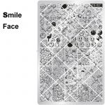 smile nail stamping plate
