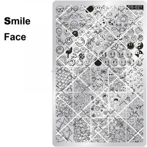 smile nail stamping plate