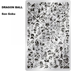 Deagon ball nail stamping plate