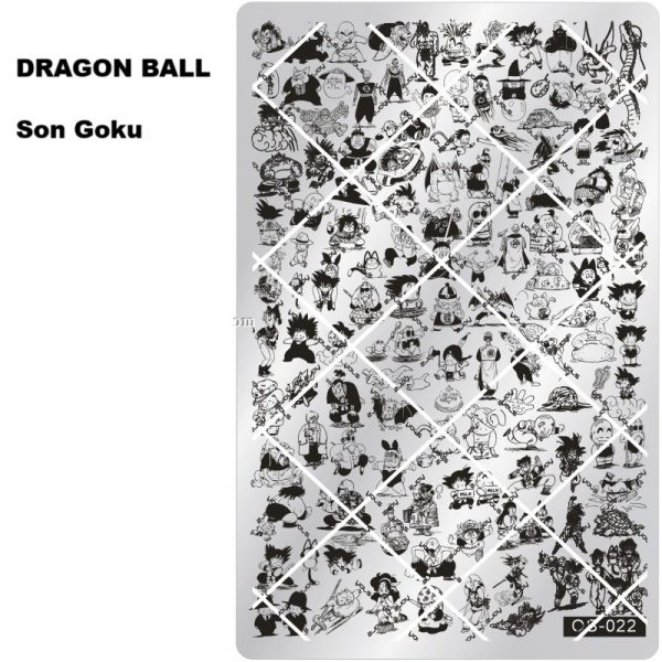 Deagon ball nail stamping plate