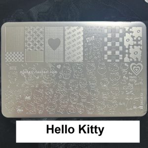 Hellokitty nail stamping plate