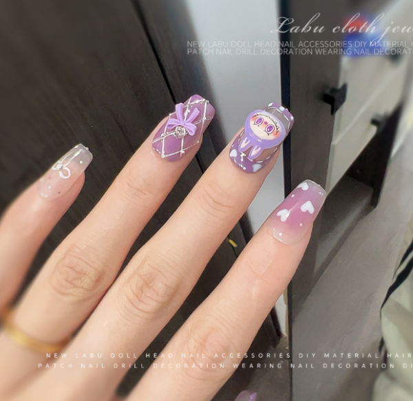 labubu nail charm