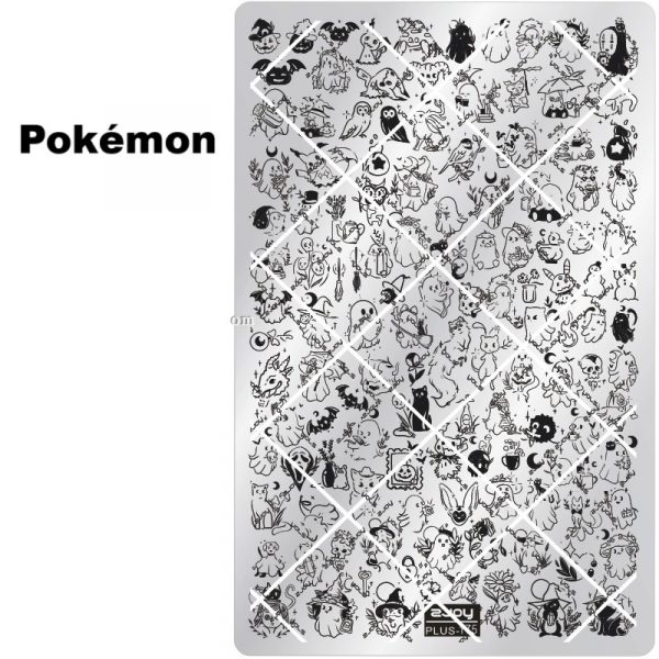 Pokémon nail stamping plate