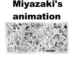 Miyazaki's animation nail stamping plate