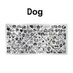 Dog nail stamping plate