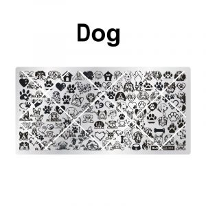 Dog nail stamping plate