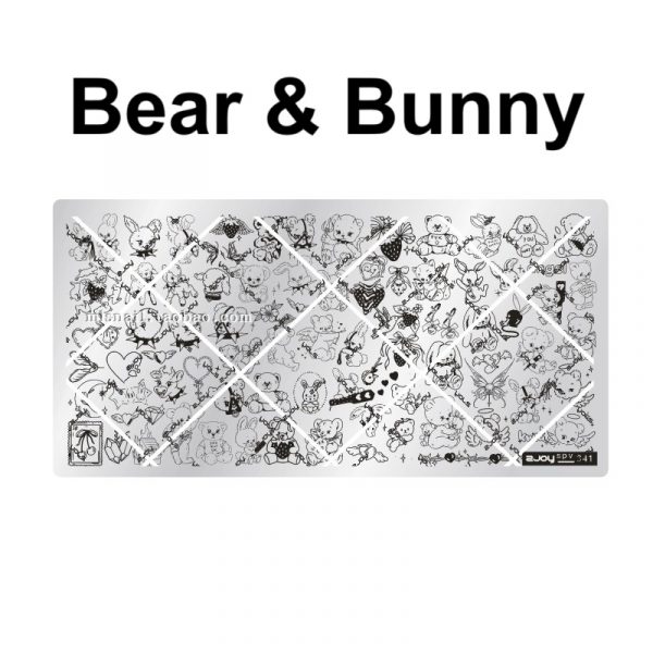 bear nail stamping plate