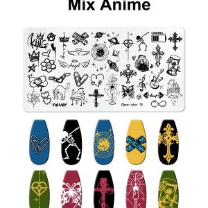 Mix Anime nail stamping plate