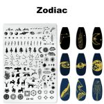 Zodiac nail stamping plate