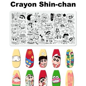 Crayon Shin-chan nail stamping plate