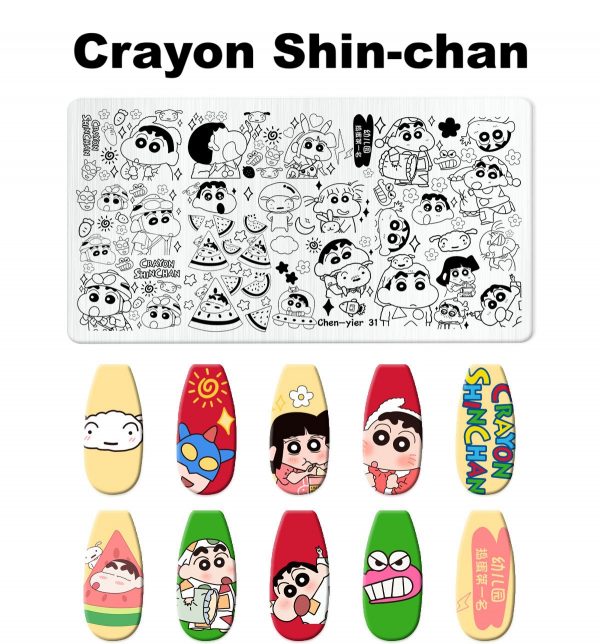 Crayon Shin-chan nail stamping plate