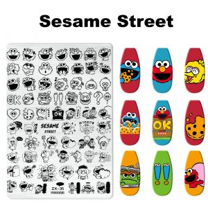 Sesame Street nail stamping plate