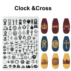 clock nail stamping plate