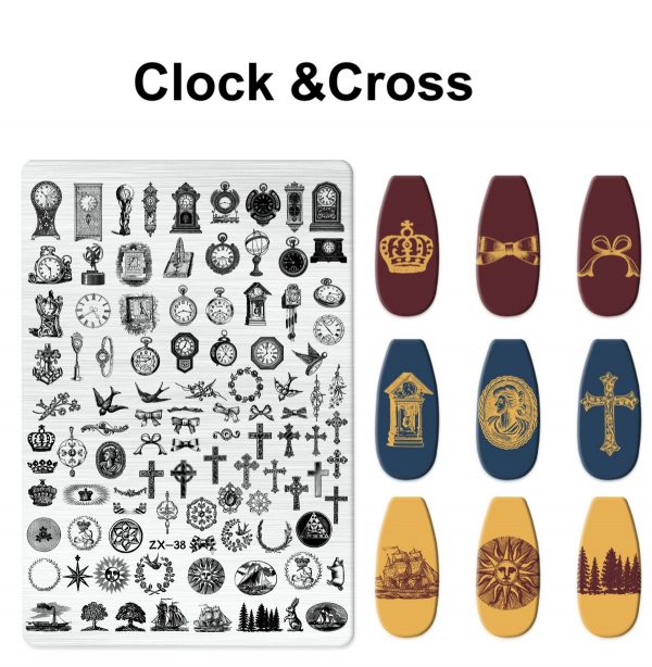 clock nail stamping plate