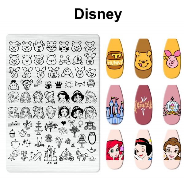 DISNEY nail stamping plate DISNEY nail stamping plate