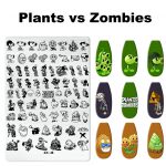 plants vs zombies nail stamping plate