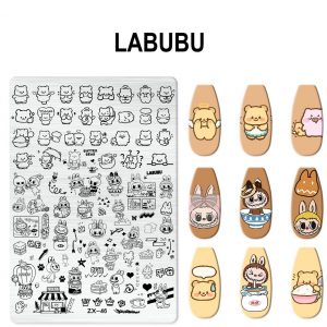 labubu nail stamping plate