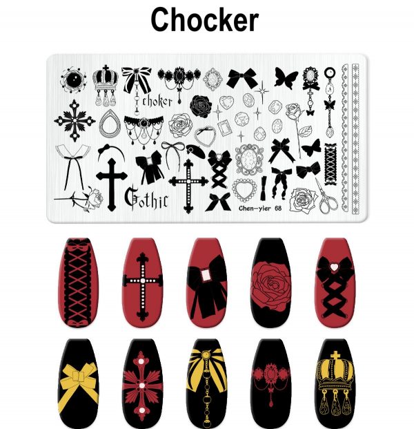 chocker nail stamping plate chocker nail stamping plate