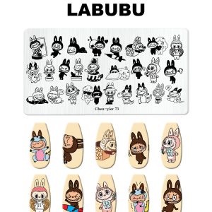 labubu nail stamping plate