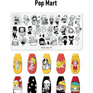 POP MART nail stamping plate