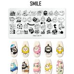 smile nail stamping plate