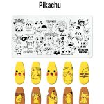 Pikachu nail stamping plate