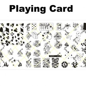 PLAY CARD nail plate