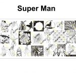 SUPER man nail stamping plate