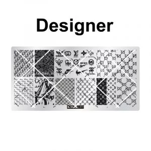 designer nail stamping plate