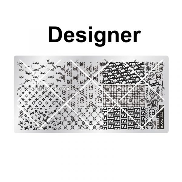 designer nail stamping plate