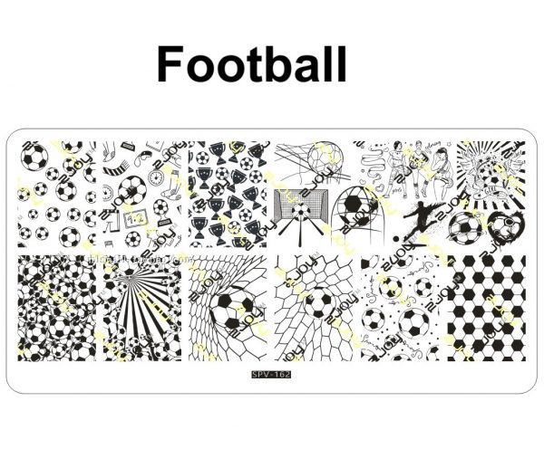football nail stamping plate