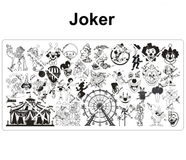 joker nail stamping plate
