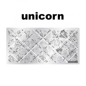 unicorn nail stamping plate