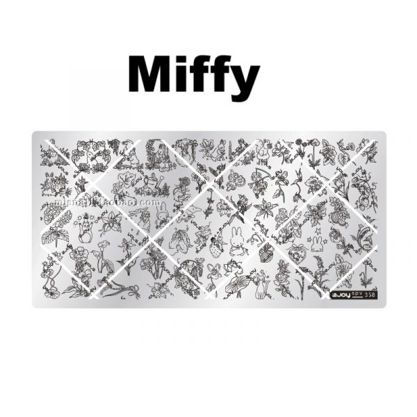 miffy nail stamping plates