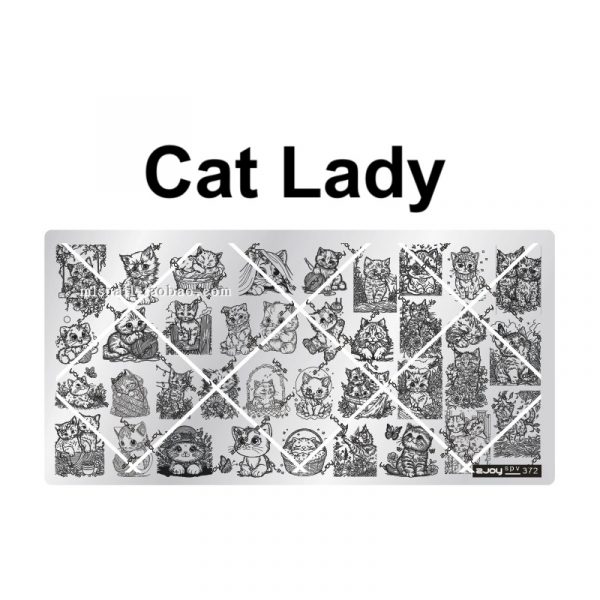 Cat nail stamping plate