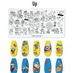 Up nail stamping plate