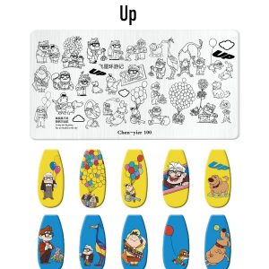 Up nail stamping plate
